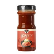 CJ더마켓 메뉴 개발 소스 만들기 황금 레시피 백설 면비빔용소스 양념 만능 비빔 국물 볶음 요리 국수 890G, 25개
