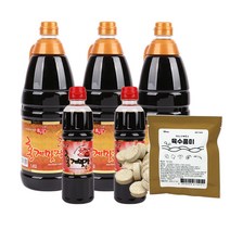 [홍일점]홍게맛장소스골드1800ml 3병+500ml 2병+육수풍미5알 1봉지