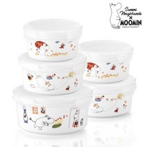 코렐 무민 더키친 도자기 원형 찬통 5P