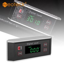 Neoteck-방수 IP65 디지털 레벨 각도 측정기 경사계 V-홈 마그네틱베이스 알람 기능 백라이트 박스 포함, 한개옵션0