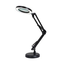 !junjjang!9650ea 링라이트 LED 2관절 돋보기 스탠드 USB 확대경 독서등, 블랙, 본상품선택