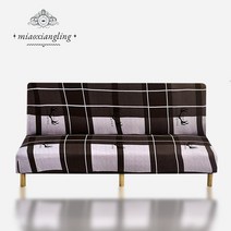 쇼파천갈이 쇼파커버 [스트레치 소파 침대 커버] 봄/여름 밀크 실크 패브릭 S/L/XL 거실 무방비 접이식, [02] L 160-190cm, 26 26_02 L 160-190cm