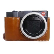 카메라 가방 새로운 디지털 비디오 케이스 라이카 C LUX PU 하프 바디 1 4 나사 마운트 호환, 03 Brown no Strap