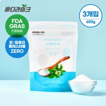 바디라이크 에리스리톨 위드 스테비아, 200g, 3개