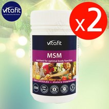 비타핏 MSM 식이유황 600mg 250캡슐 2개