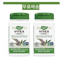 [2개 세트]네이쳐스웨이 바이텍스 열매 400mg 베지 캡슐 100정 x2, 1개