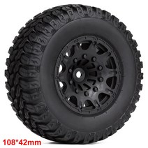 INJORA-4PCS 110*48MM 108*42MM RC 자동차 고무 타이어 휠 림 세트 1/10 쇼트 코스 트럭 슬래시 VKAR 10SC HPI, [09] 4PCS AX3006A