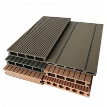 합성 데크 목재 합판 원목 방부목원피스 1m * 14.6cm 2.4cm 아웃 도어 플라스틱 목재 바닥 친환경 복합 데, 04 D_01 Length 1m
