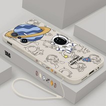 우주 비행사 실리콘 전화 케이스 샤오미 미 11 라이트 5G NE 후면 커버 12s 울트라 12x12s 10 프로 끈이 있, 03 For Mi 11 Lite 5G NE, 04 B-YK000304