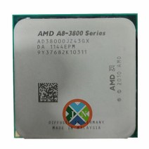 CPU AMD A8Series A8 3800 2.4 GHz 쿼드 코어 프로세서 AD3800OJZ43GX 소켓 FM1
