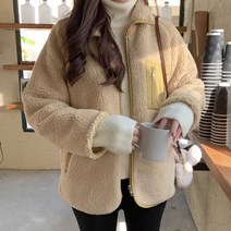여자 가을 나들이 코디 편한 데일리 외투 양면 점퍼 요즘인기유행 귀여운스타일링 여행아우터