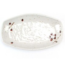 KO 키친쿡 심플하고 모던한 디자인의 멜라민 그릇 ~ 수 타원 살구 접시 돌산 고급 업소용, 수타원 (살구) 6605