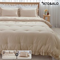[아토앤알로] 프렌치 모달 코튼 차렵이불베개세트 Q