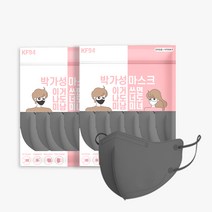 박가성 KF94 새부리형 컬러 마스크 대형, 2개, 그레이, 25매