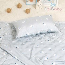 이지베이비 여름 시원한 인견이불+패드+베개(마이크로화이바베개솜) 아기 베이비 유아동 침구세트, 오리그레이 인견이불3종SET_마이크로
