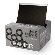 [정품] Framar Star Struck 실버 팝업 헤어 포일 알루미늄 호일 시트 하, Black