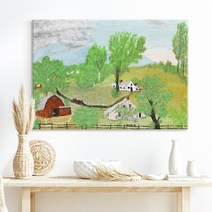 더 아트 컴퍼니 그랜마 모지스 따뜻 힐링 명화그림 액자 행복 그림 아이방 카페 홈데코 거실 사무실 매장 인테리어 50종 1-25, 25. GM-고지대