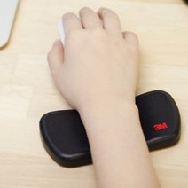 3M 움직이는 마우스손목받침대 블랙 손목받침쿠션 마우스손목패드 마우스받침