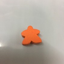발목 스트레칭보드나무 휴머노이드 Meeples 폰 체스 조각 28 개 카카카손 보드 게임 액세서리용 14 색 표, 12 Orange