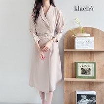 [클라셰] (77까지)더블윙카라플레어원피스+벨트SET_CK3SOP025A