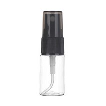 허브스프레이 10 15 20 30 40ml 투명스프레이용기, 10ml, 투명스프레이용기 검은색캡, 1개