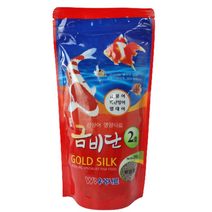 금비단 골드실크 금붕어 잉어 사료 중간 입자 2호, 250g, 3개