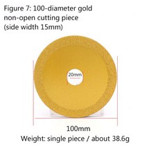 4인치 100mm 다이아몬드 톱날 대리석 그라인딩 시트 앵글 그라인더 유리 연마 커팅 디스크 휠 회전 도구, [07] Figure 7