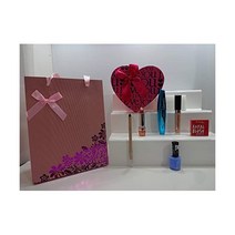 Rimme London 5pc Make Up Set Luxury Heart Gift Box In Bag + Free Rimmel Eye Liner Included