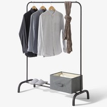 폭좁은행거 아이방 좁은방 조립식 1단 홈쇼핑행거 옷가게, 색상, 유광화이트