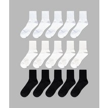 ILOGONGCHIL 10PACK 1507 모노 트라우져 하프 삭스 화이트/스노우화이트/블랙 10PACK 1507 MONO TROUSER HALF SOCKS WHITE / SNOW