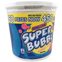 Super Bubble 슈퍼 버블 풍선껌 츄잉 미국 메이저리그껌 MLB껌 야구선수껌 450개입