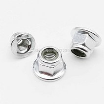 사각너트 앙카 와이어 잭 풀림방지 나비 더블 25pcs 실버 블랙 탄소강 메트릭 스레드 나일론 삽입 육각 플랜지 자동 잠금 잠금 너트 휠 잠금 너트 m3 m4 m5 m6, 은