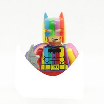 [레고공식] 장난감 빌딩 블록 미니 피규어 슈퍼 히어로 개미 배트맨 독 스파이더 맨 조립 액션 인형 벽돌 모델 퍼즐 남아용, [17] Color Batman
