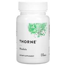 Thorne Research 쏜리서치 로디올라 홍경천 추출물 100mg 60 베지 캡슐 로사빈 Rhodiola rosea 손리서치