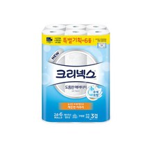 유한킴벌리 크리넥스 에어터치 27m 3겹 화장지 30롤 휴지, 1개