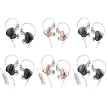 KZ HiFi 스테레오 사운드 3.5mm 유선 이어폰 라인 제어 음악 헤드폰 휴대용 작업 헤드셋 10mm 스피커 이어 버드, 04호