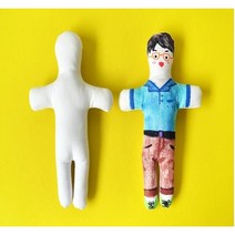 57-030 캔버스천 사람인형꾸미기
