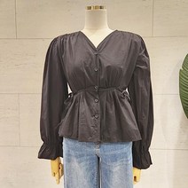 [에잇컨셉] I010마크BL 허리끈블라우스 C22I3FBL004 (2컬러)