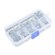 [RΘA] 나사 풀림 방지 스텐 와셔 평와셔 와샤 360pcs 렌치볼트 모음 공구수리세트 피스 ▷_β5243Ea, fβ_평와셔360pcs