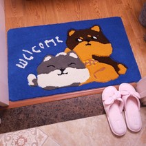 도어 미끄럼방지 주방 길죽한 물흡수 발매트 거실 카페트 극세사원형러그