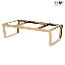 주식회사도리퍼니처 도리퍼니처 뮤즈 골드 소파 탁자 프레임 (2가지 사이즈) / 거실 철제 식탁 테이블 좌탁, W1300xD600xH320