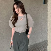 김비서블라우스 봄 벌룬 왕리본 곱창 여름 블라우스 4 5 월 결혼식 하객룩