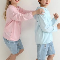 에너바디 아동용 어린이 경량 후드집업 블루종 바람막이 외투 3세~9세