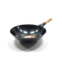 무쇠웍 중화 중식 중국 웍 중국집팬 환진 북경팬 30cm, 나무 손잡이