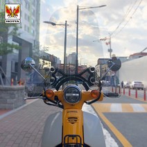 21-23 혼다 슈퍼커브110 바람막이 롱롱 스크린 68cm 이소타 WA-003, 롱롱(68cm)+너트 2개 세트 추가