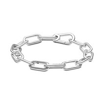 925 스털링 실버 겨울 Stil Mich Serie Armband Runde verliegelung Kette Frauen Mode Schmuck Geschenk, 04 19, 07 MB004