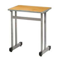공간 철제 접이식 라운드 테이블 책상 카페 공부 컴퓨터 리빙 식탁 1200x600, 화이트