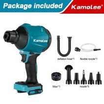 송풍기 낙엽 충전 Kamolee40500RPM 1100W 먼지 제거 다양한 모델 가능 마키타 18V 배터리에 사용, No Battery Brushed+AU
