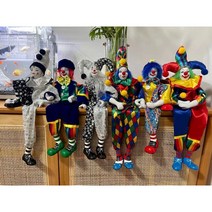 삐에로 광대 인형 핸드메이드 다양한 디자인, 벨 인형 블루(38cm)