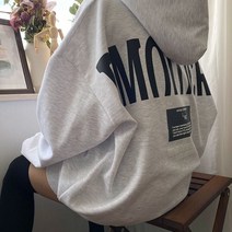 국산 빅사이즈 남여공용 박스 오버핏 디엠 프린팅 후드티 4color